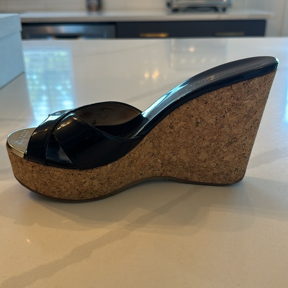 Jimmy Choo Wedge Sandal-size 37 - Picture 7 of 12